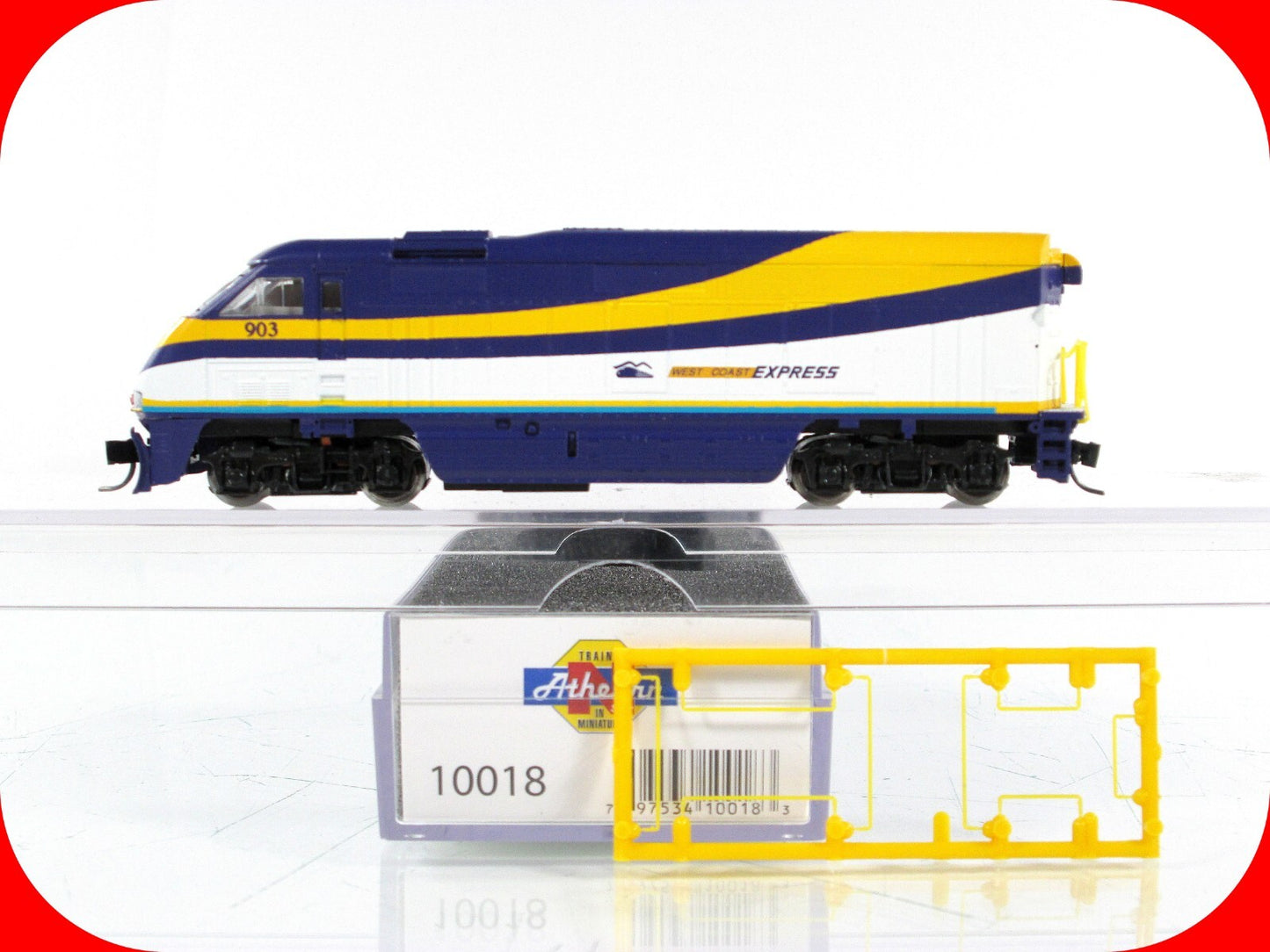 N Scale ***WEST COAST EXPRESS** F59PHI Locomotive #903 -Athearn 10018, DCC Ready