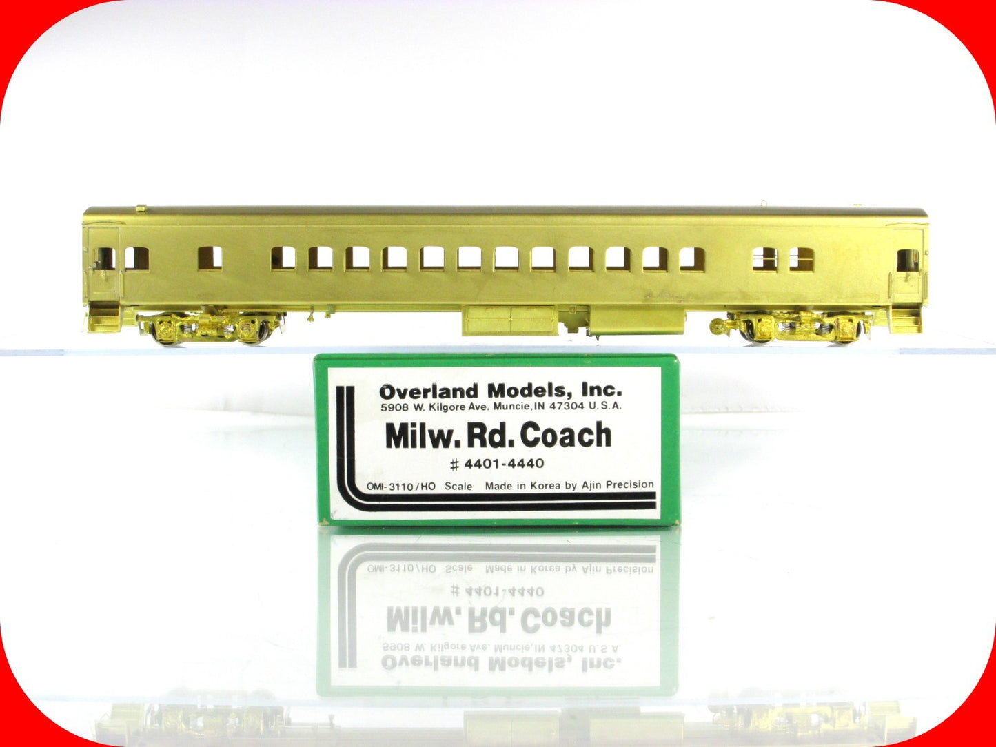 HO Scale BRASS ***MILWAUKEE ROAD HIAWATHA*** Coach #4401-4440 - Overland Models