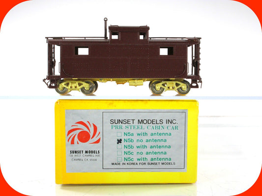 HO Scale BRASS ***Pennsylvania*** Steel Cabin N5b Caboose, PRR --- Sunset Models