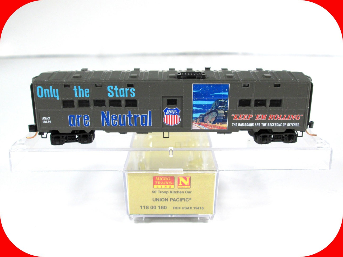 N Scale WWII Troop Kitchen ***STARS*** Poster Art #19416 - Micro Trains 11800160