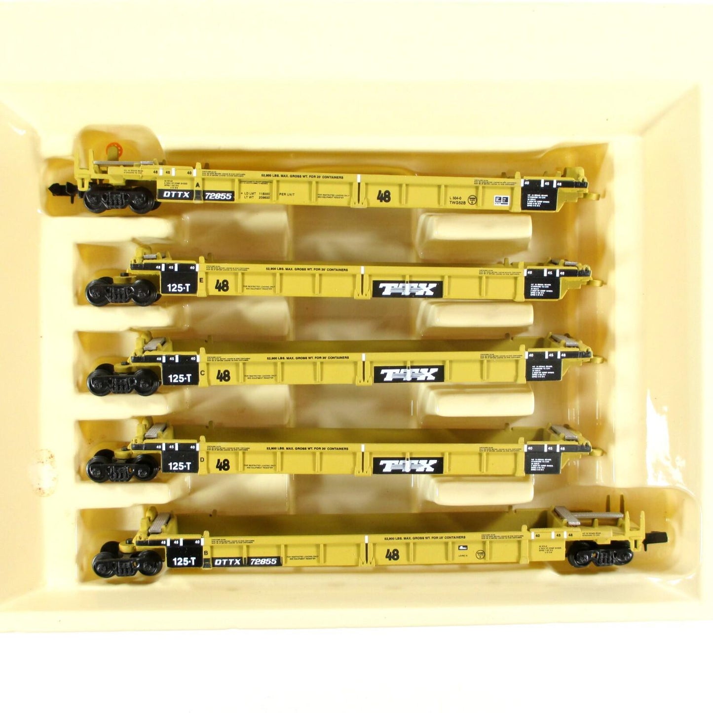 N SCALE ***TTX*** Thrall 5-Unit Articulated Well Car #72855 -  Walthers 932-8108