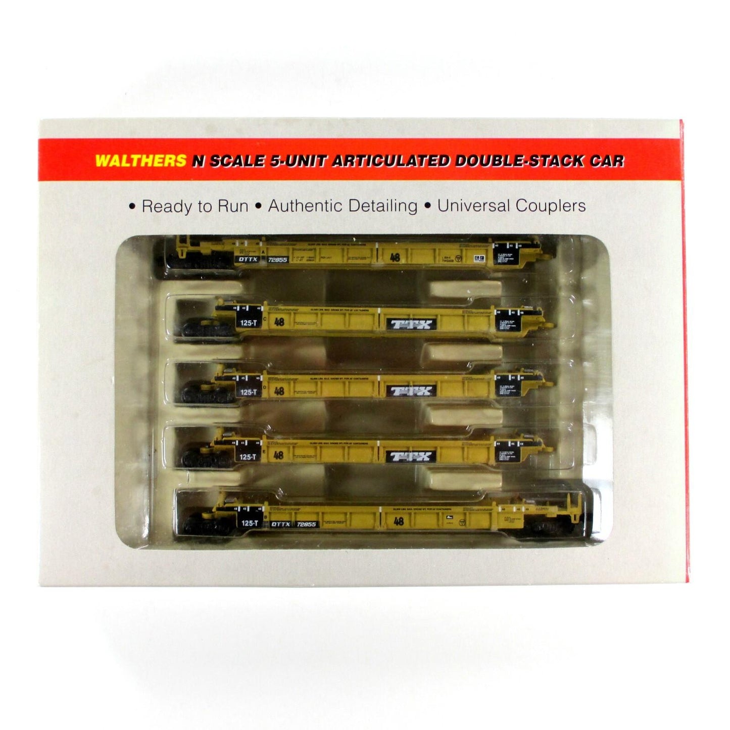 N SCALE ***TTX*** Thrall 5-Unit Articulated Well Car #72855 -  Walthers 932-8108
