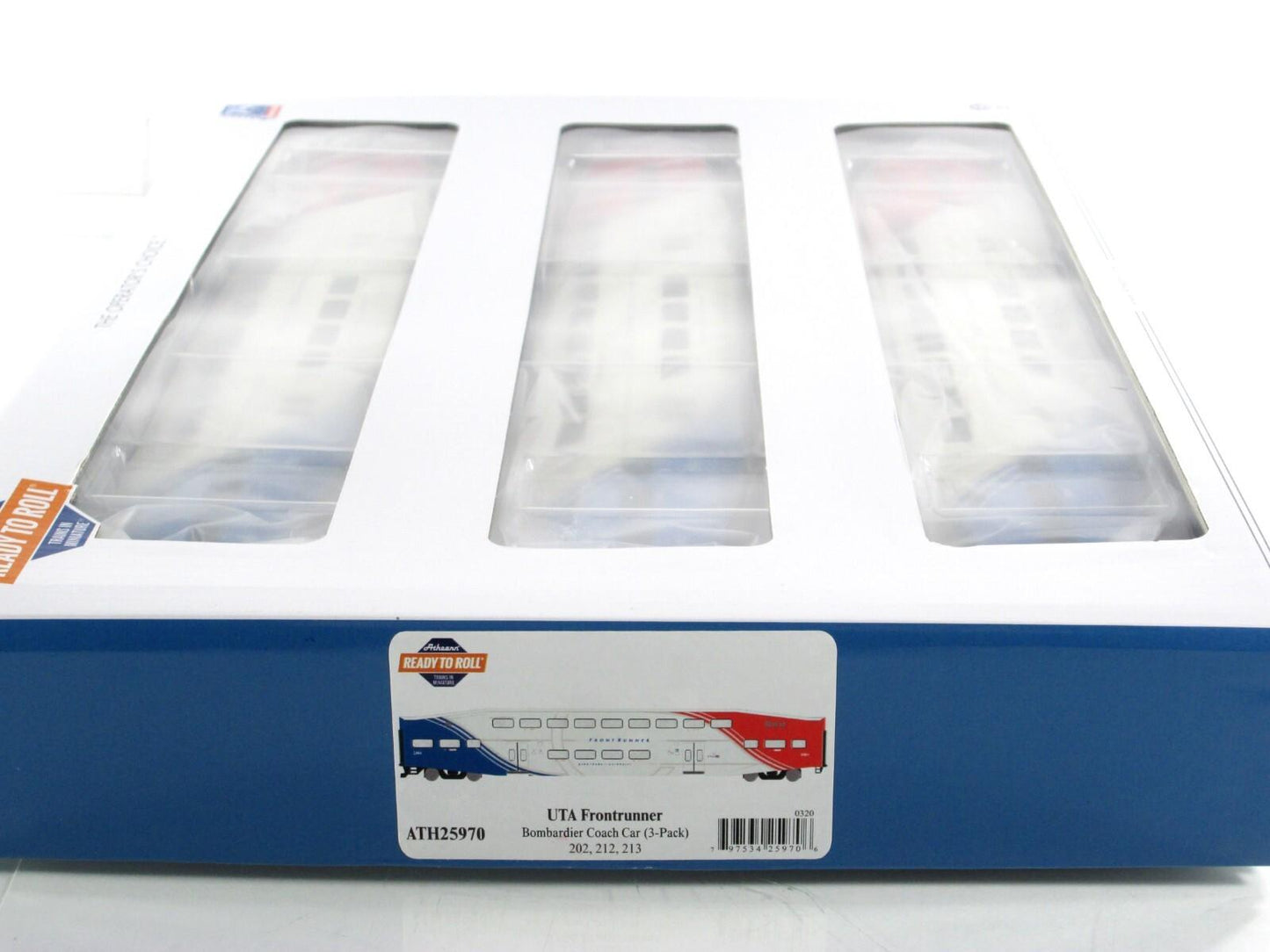 HO Scale **UTAH FRONTRUNNER** Bombardier Set #202,212,213 - Athearn 25970 **RARE