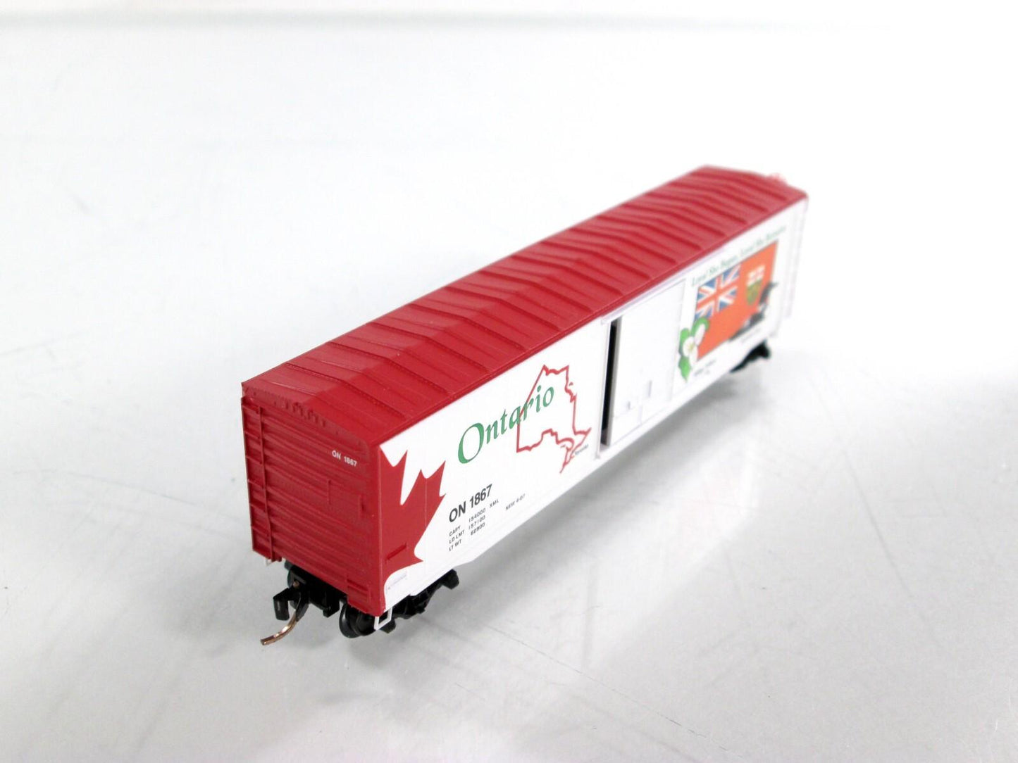 N Scale **ONTARIO** Canadian Provincial Box Car, ON 1867 - Micro Trains 07700156
