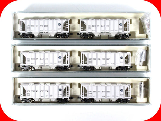 N Scale ***SOUTHERN PACIFIC*** Covered Hopper 6-Pack --- Kato 186-0210,0211,0212