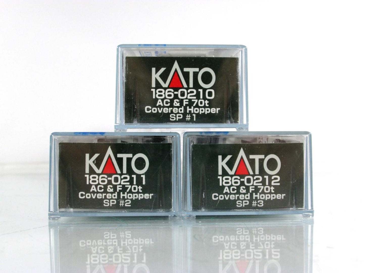 N Scale ***SOUTHERN PACIFIC*** Covered Hopper 6-Pack --- Kato 186-0210,0211,0212