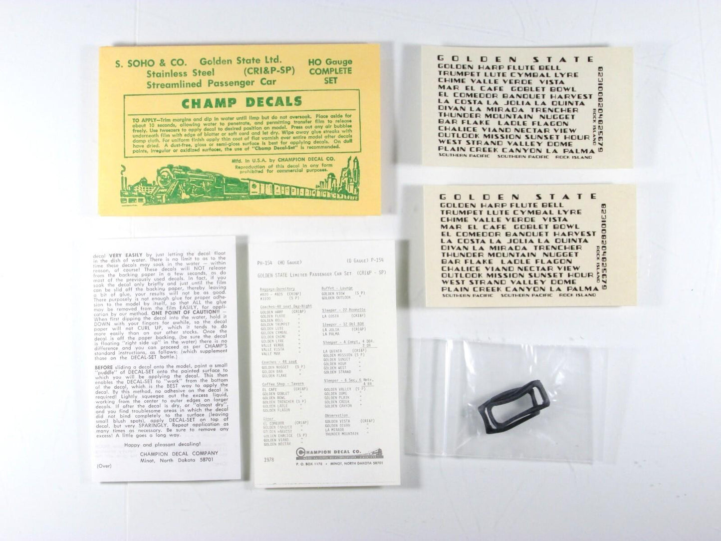 HO Scale BRASS **CHICAGO, ROCK ISLAND & PACIFIC** LA QUINTA Sleeper -- Soho 1105