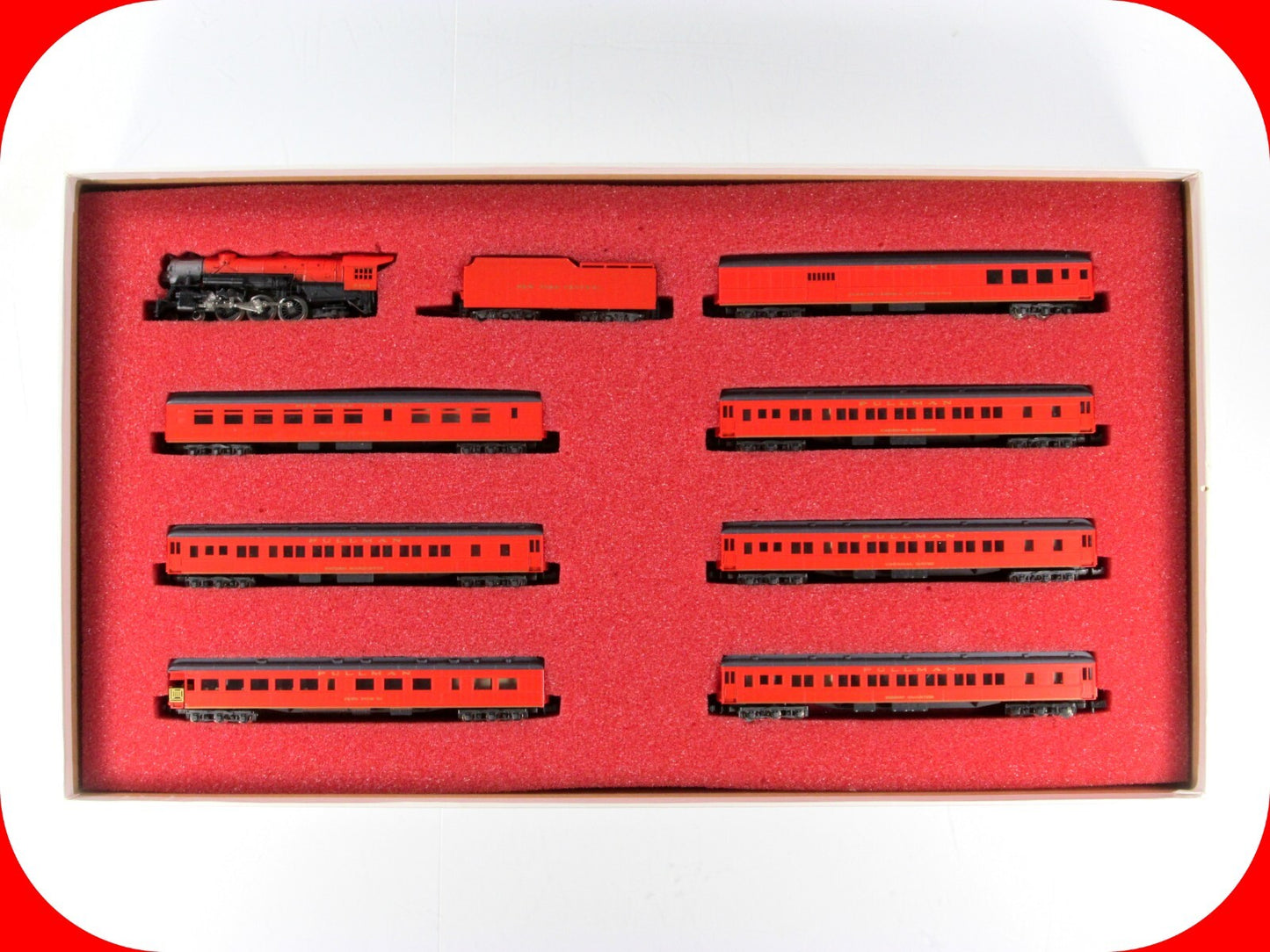 N Scale ***NYC CARDINALS TRAIN*** Locomotive & Passenger Set - Con-Cor 8503 Ltd.
