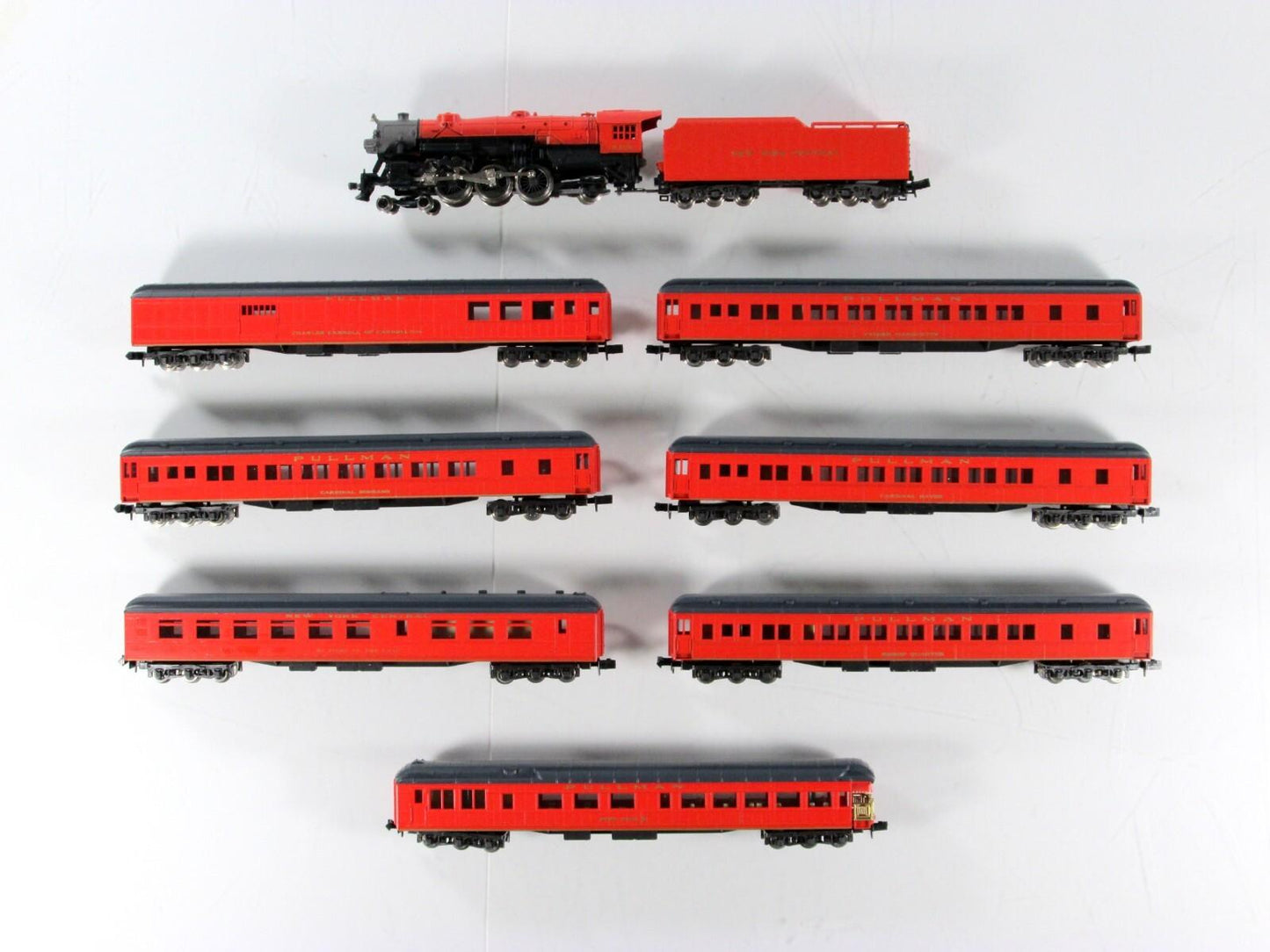 N Scale ***NYC CARDINALS TRAIN*** Locomotive & Passenger Set - Con-Cor 8503 Ltd.