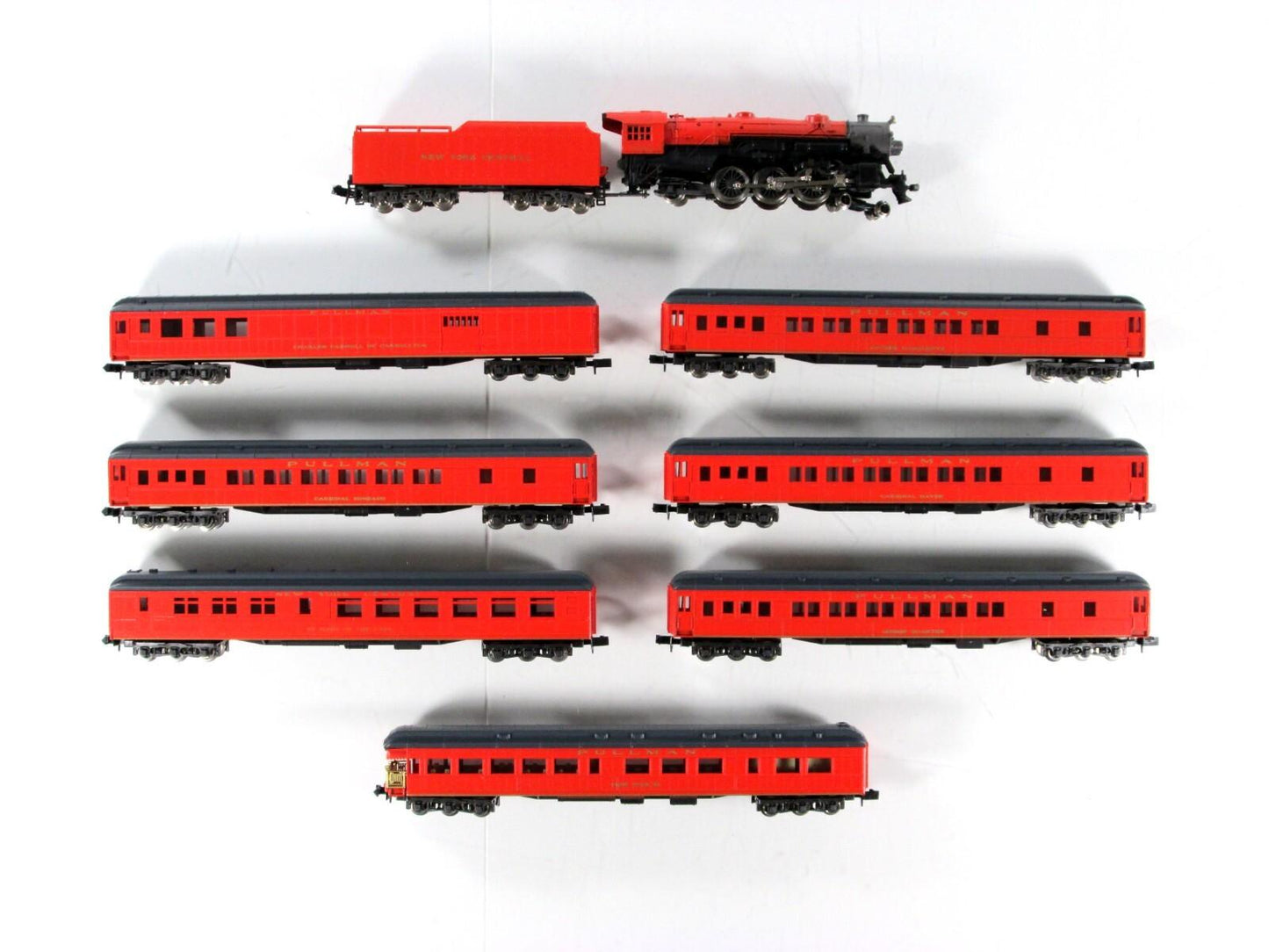 N Scale ***NYC CARDINALS TRAIN*** Locomotive & Passenger Set - Con-Cor 8503 Ltd.