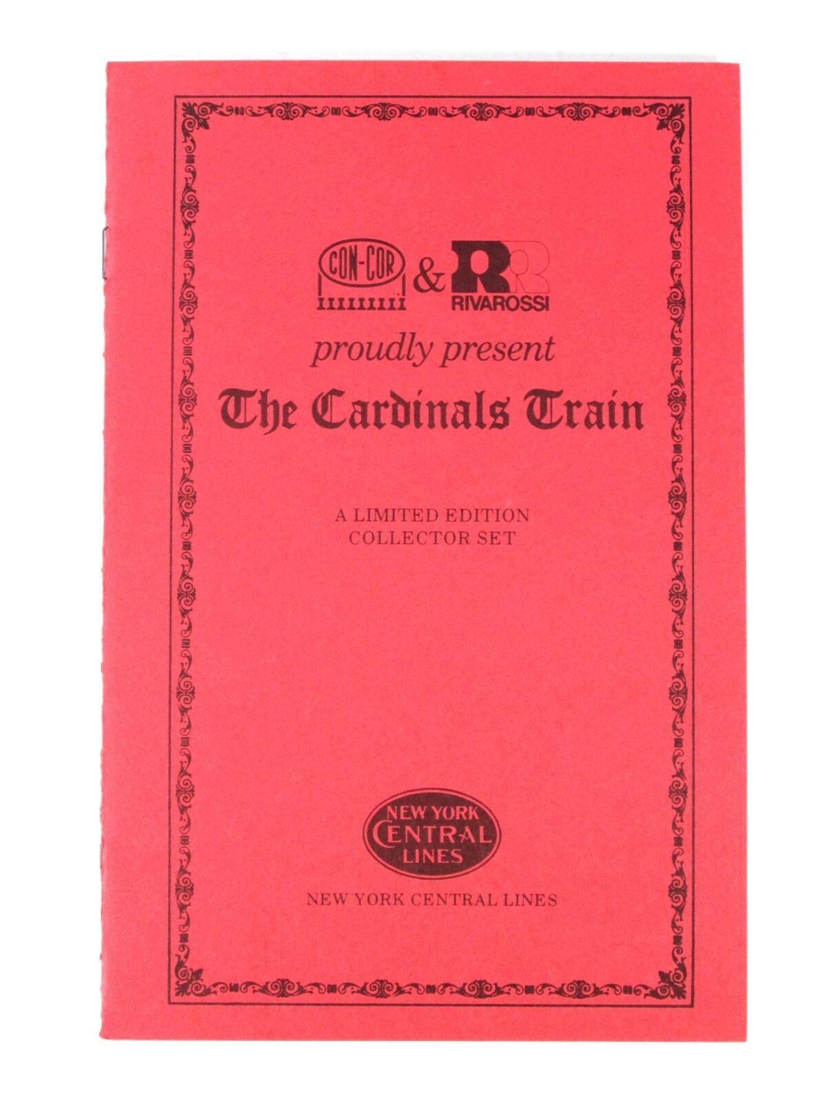 N Scale ***NYC CARDINALS TRAIN*** Locomotive & Passenger Set - Con-Cor 8503 Ltd.