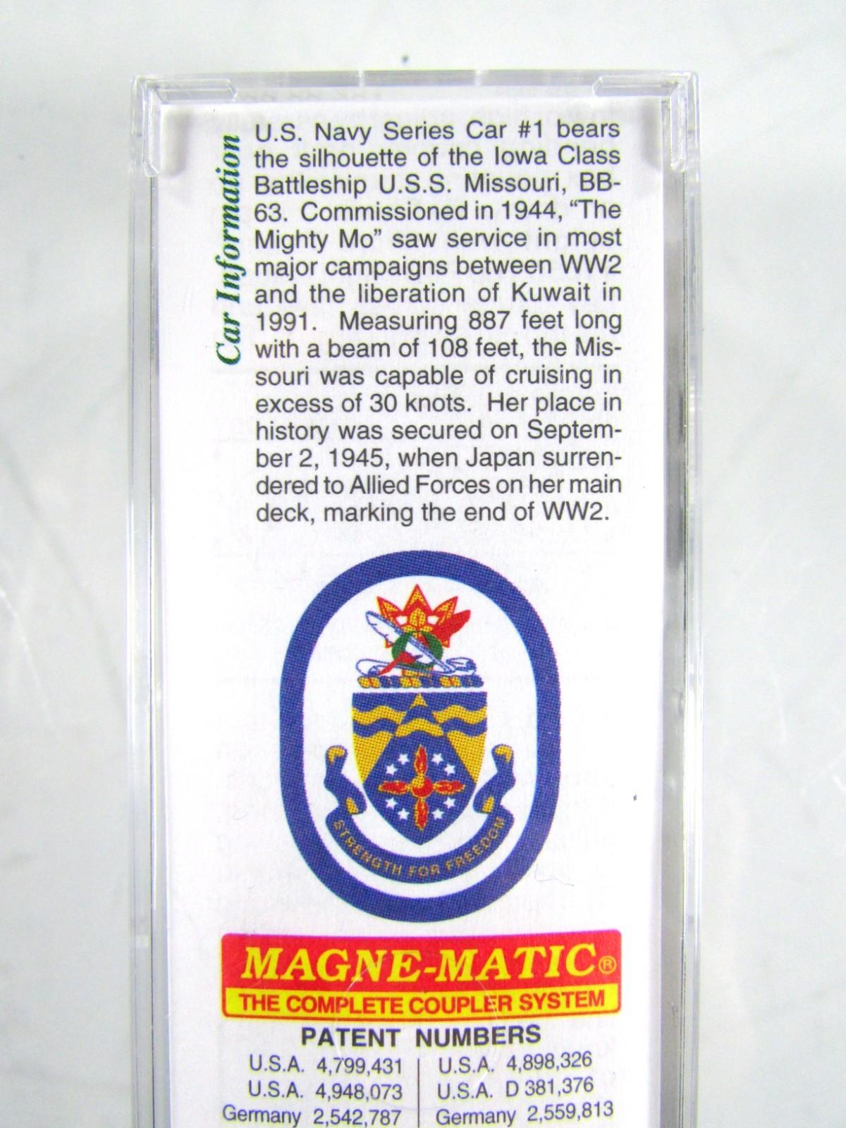 N Scale **WWII USS MISSOURI BATTLESHIP** Box Car, BB-63 -- Micro Trains 03800401