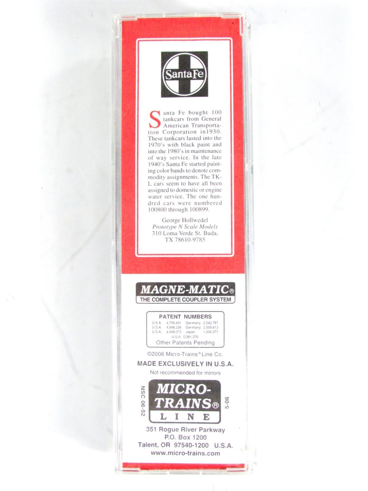 N Scale **SANTA FE** TK-L Tanker #100812 - Micro Trains / George Hollwedel *RARE