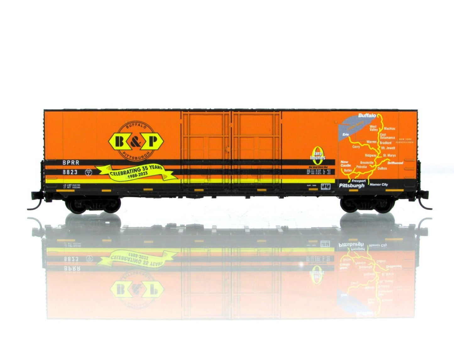 N Scale **BUFFALO & PITTSBURGH** 35th Anniv. 60' Box Car - Micro Trains 10200230