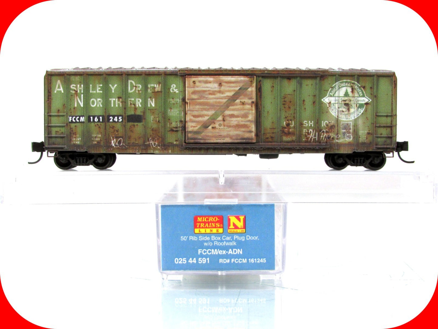 N Scale *ASHLEY DREW & N.* Graffiti Box Car, FCCM 161245 - Micro Trains 02544591
