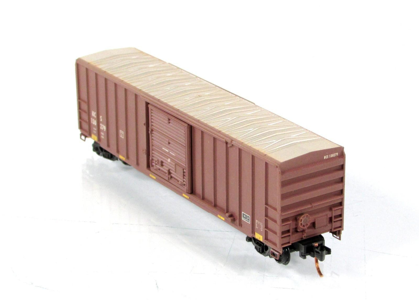 N Scale **KANSAS CITY SOU** Weathered / Graffiti Box Car - Micro Trains 02544016