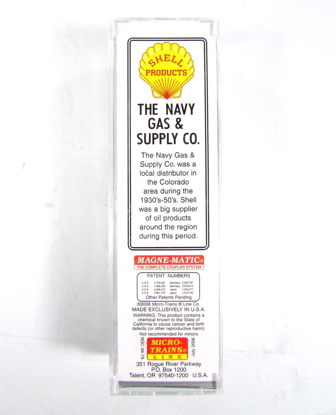 N Scale ***NAVY GAS & SUPPLY*** (Denver) Tank Car #8507 - Micro Trains NSC 06-79