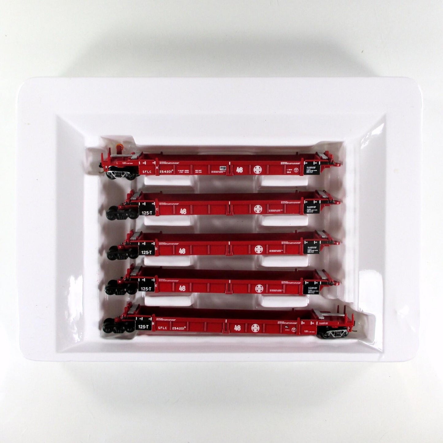 N Scale **SANTA FE** Articulated Well Car #254201 - Walthers 932-8102, MTL Cplrs