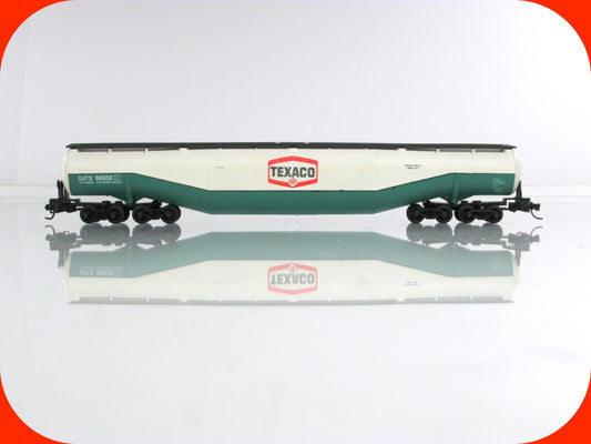 N Scale **TEXACO** 94' Jumbo Tanker, GATX 96502  -Atlas 3112, Micro Trains Cplrs