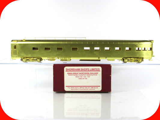 HO Scale BRASS ***GREAT NORTHERN*** Sleeper Observation - SHOREHAM SHOPS - GN09