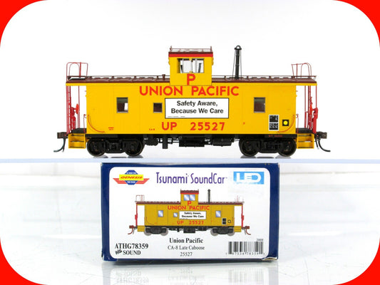 HO Scale **UNION PACIFIC** CA-8 Caboose #25527 - Athearn, DCC Tsunami Sound, LED