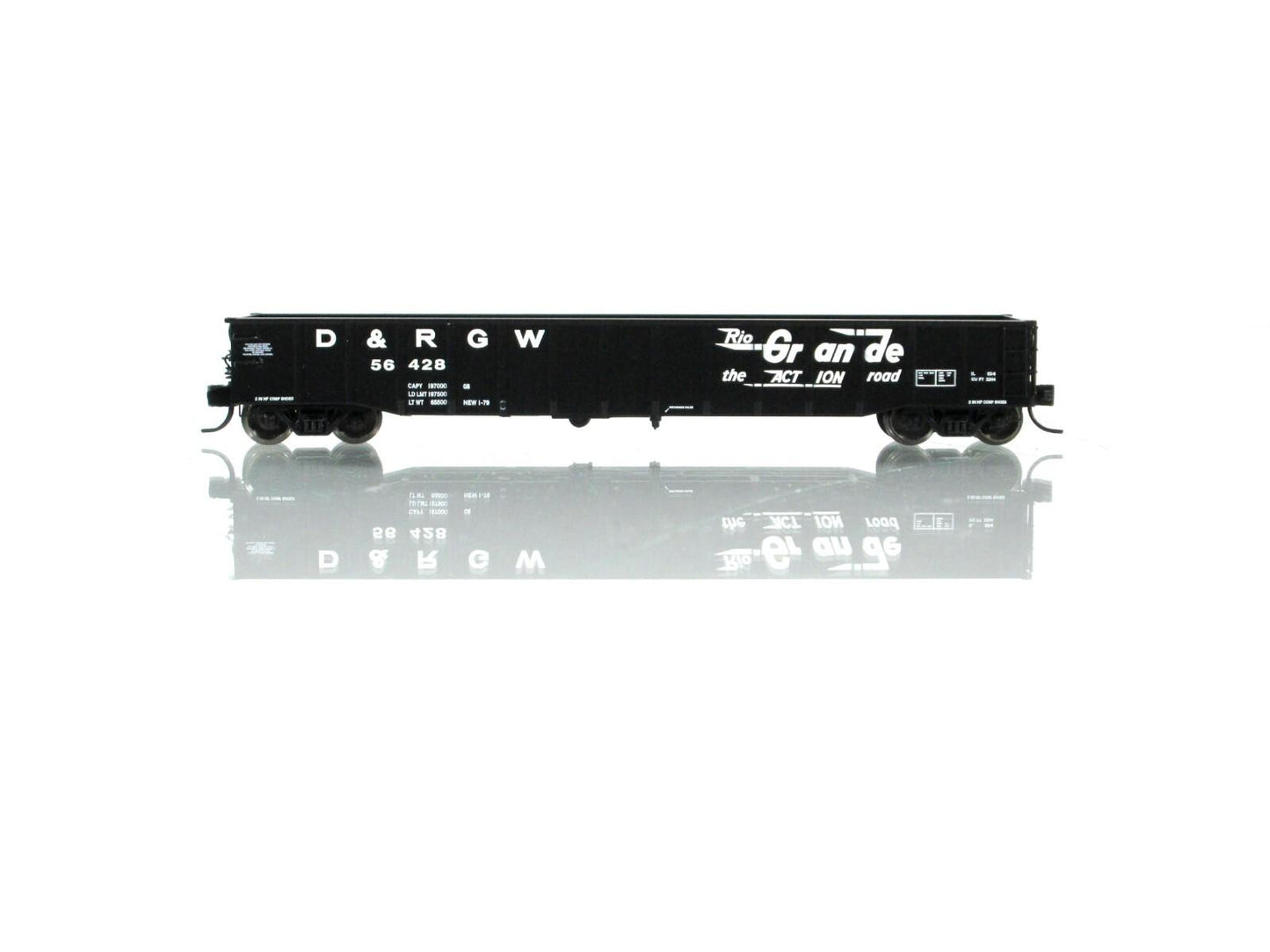 N Scale ***DENVER RIO GRANDE WESTERN*** 52' Gondola 6-Pack - TrainWorx FVM 25201
