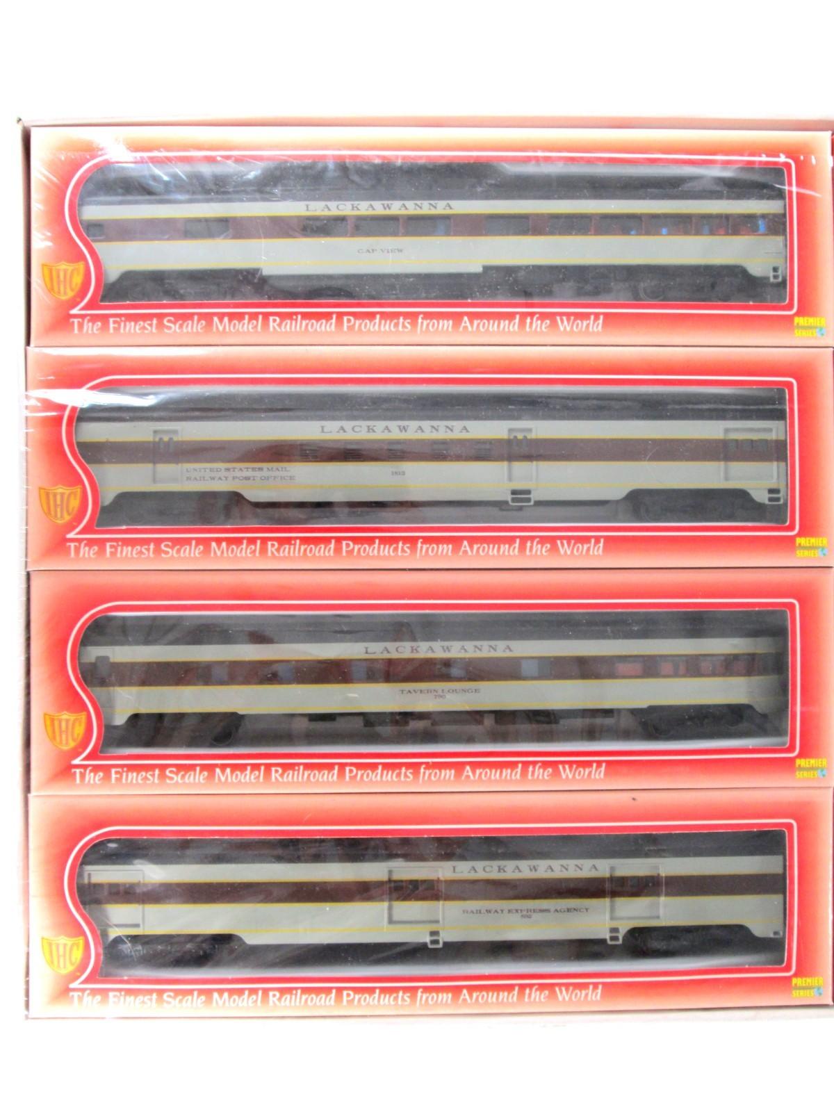 HO Scale *LACKAWANNA*  Passenger 8-Set - IHC 48148 50417, Knuckle Cpl, Interiors
