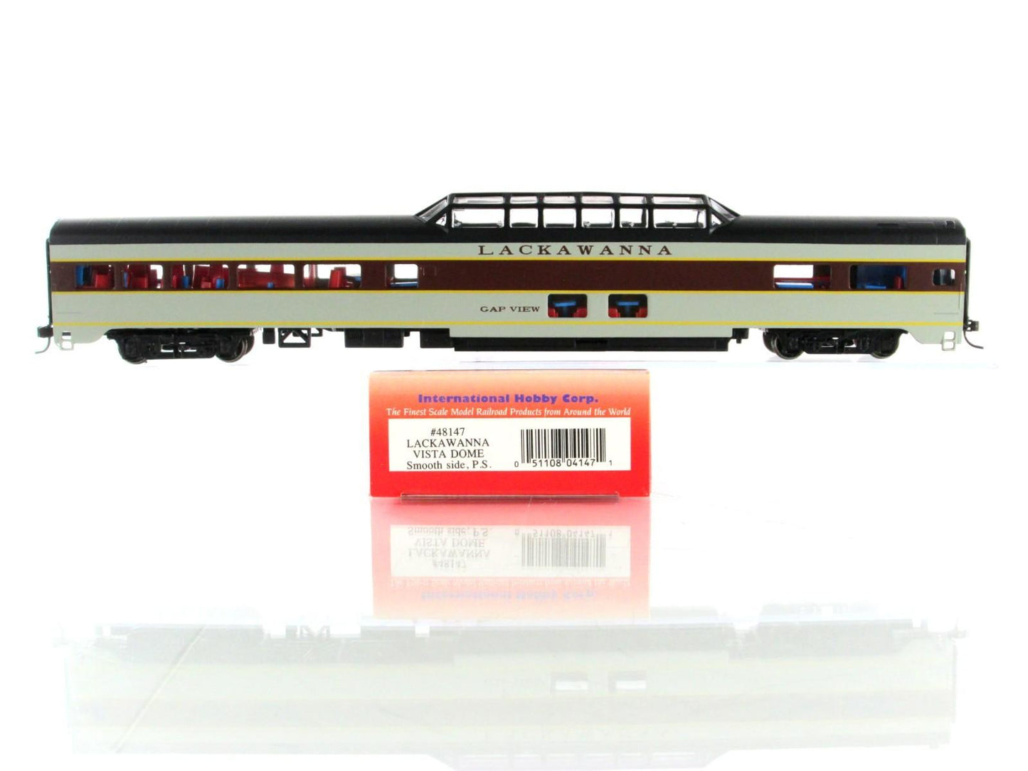 HO Scale *LACKAWANNA*  Passenger 8-Set - IHC 48148 50417, Knuckle Cpl, Interiors