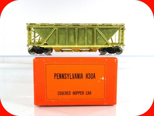 HO Scale BRASS ***PENNSYLVANIA*** H30 A Covered 3-Bay Hopper --- NPP / Jin Heung