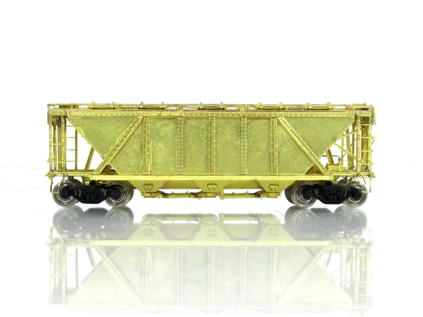 HO Scale BRASS ***PENNSYLVANIA*** H30 A Covered 3-Bay Hopper --- NPP / Jin Heung
