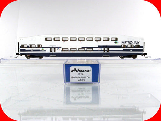 N Scale ***METROLINK*** Bombardier Commuter Coach Car #206 ------- Athearn 10158