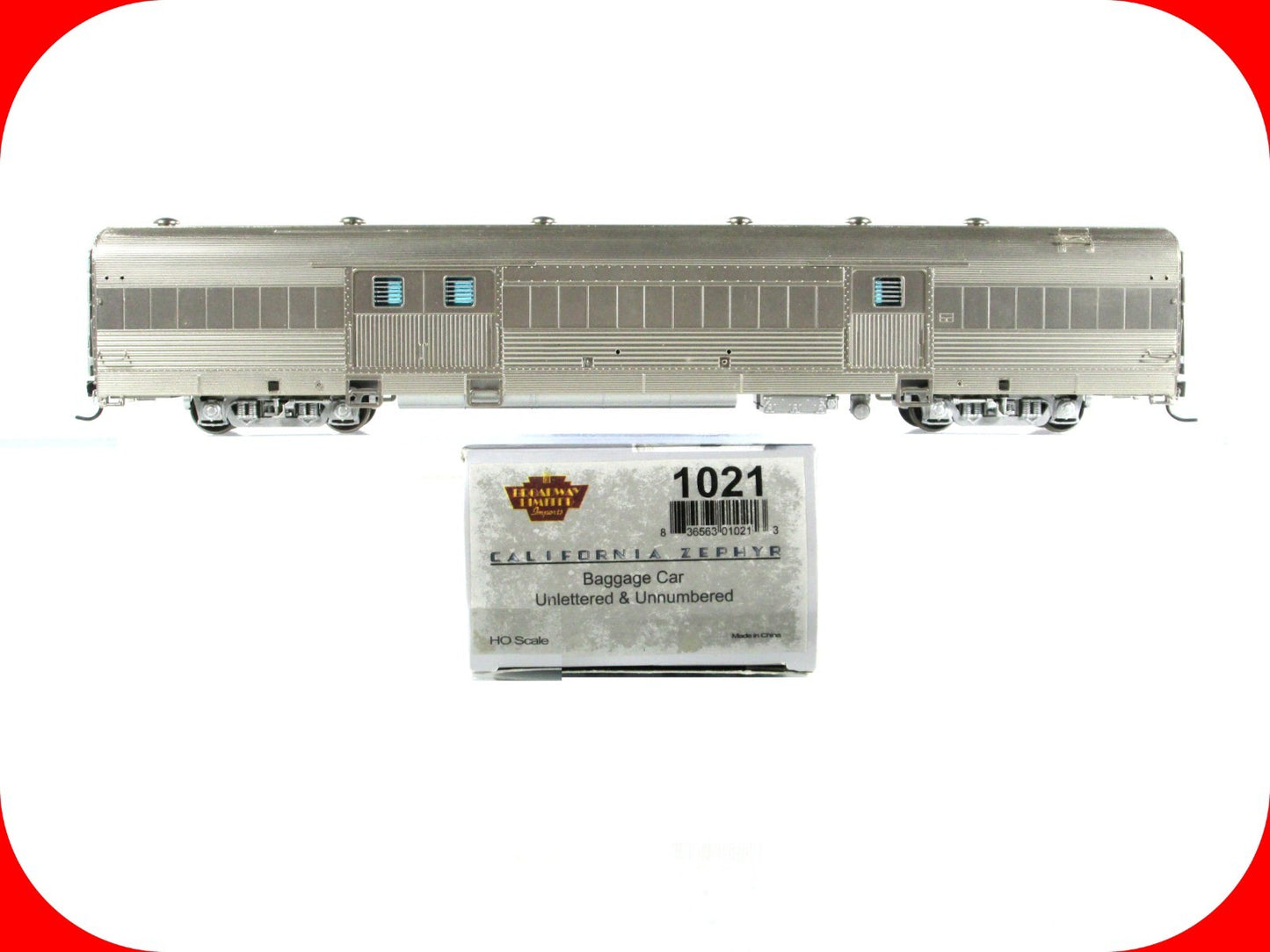 HO Scale ***UNDECORATED / UNLETTERED*** Baggage Passenger Car --- Broadway 1021