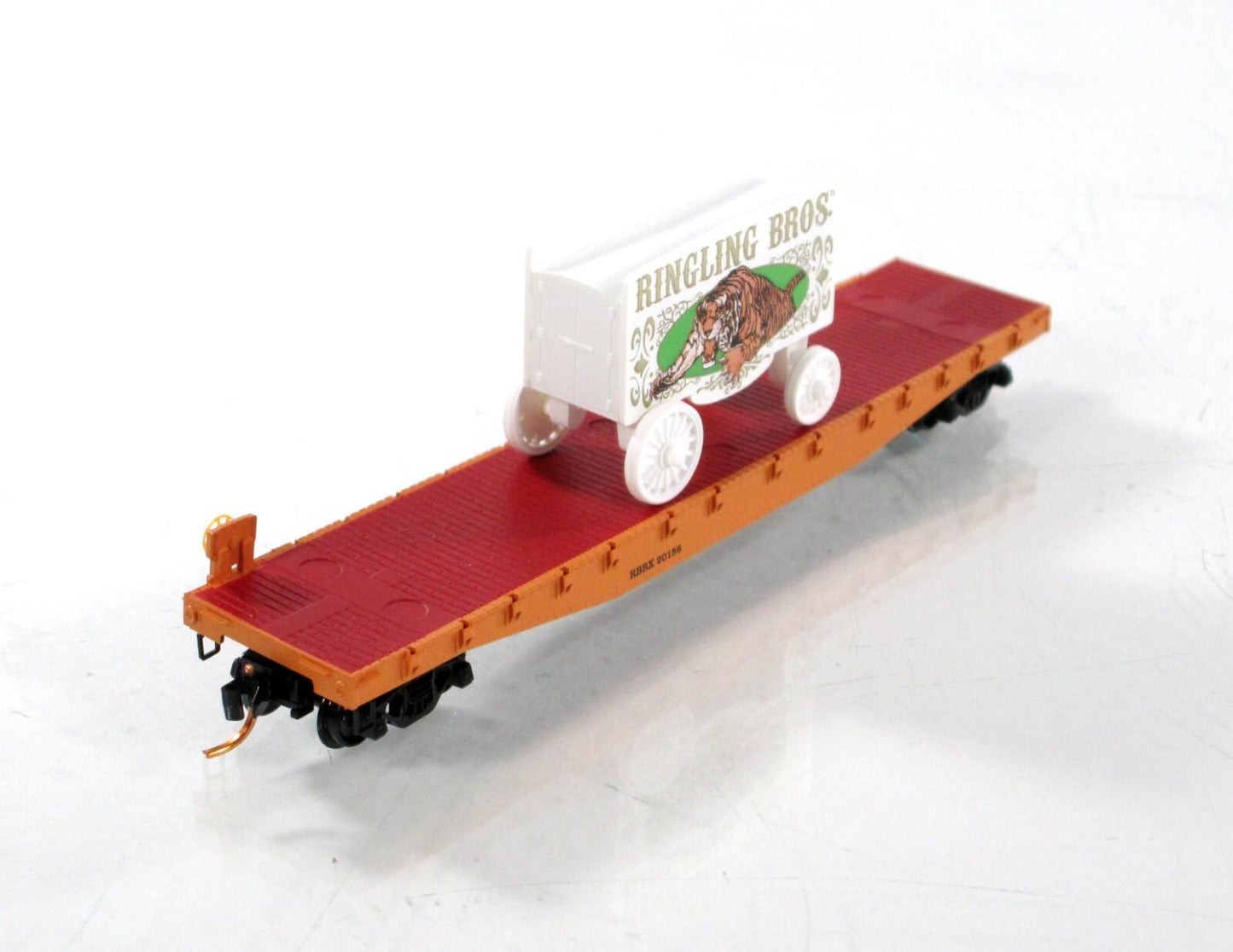 N Scale **RINGLING Bros** Circus Wagon on Flat Car #20156 -Micro Trains 04500371