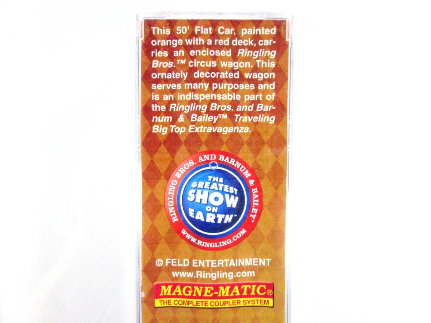 N Scale **RINGLING Bros** Circus Wagon on Flat Car #20156 -Micro Trains 04500371