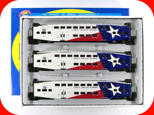 HO Scale ***TRINITY RAILWAY EXPRESS** Bombardier #1052,1055,1061 - Athearn 25929