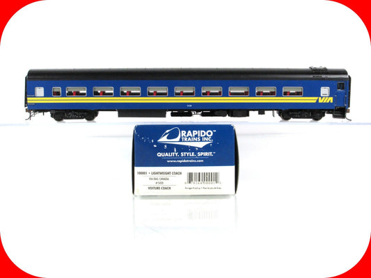 HO Scale ***VIA RAIL CANADA*** Passenger Coach #5439 ---- Rapido 100001, Lighted