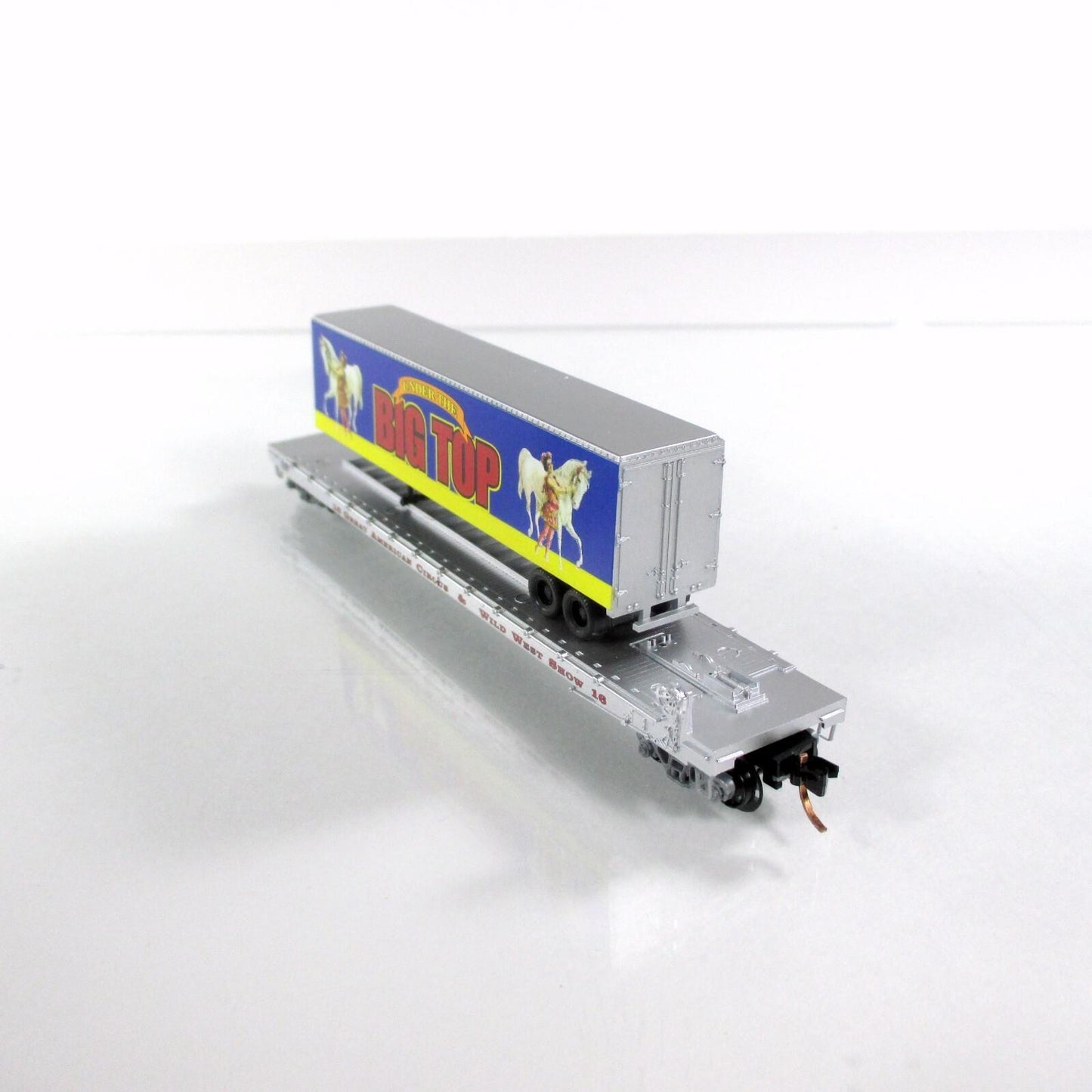 N Scale ***AMERICAN CIRCUS WILD WEST - BIG TOP*** TOFC #16 - MTL Lowell Smith #8