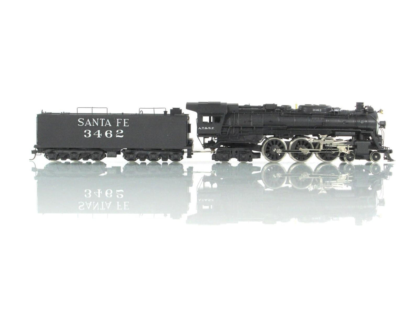 HO Scale BRASS ***SANTA FE*** 4-6-4 Hudson Locomotive #3462 -- Tenshodo 139, PFM