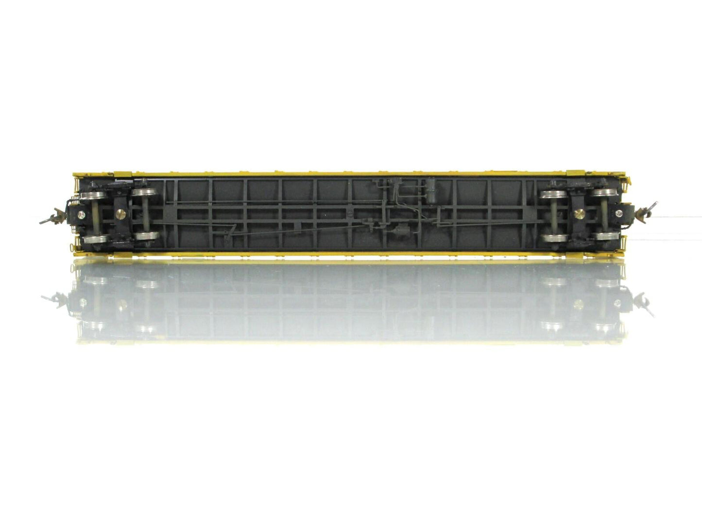HO Scale BRASS **UNION PACIFIC** 64' Centerbeam Flat - Overland 1349, Knuckle Cp