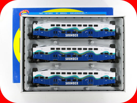 HO Scale ***SOUNDER*** Bombardier Passenger Set #305, 234, 404 --- Athearn 25912