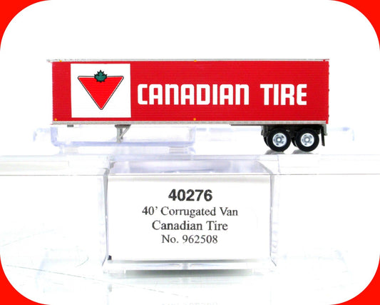 N Scale **CANADIAN TIRE** 40' Trailer Van #962508 - Trainworx 40276, Special Run