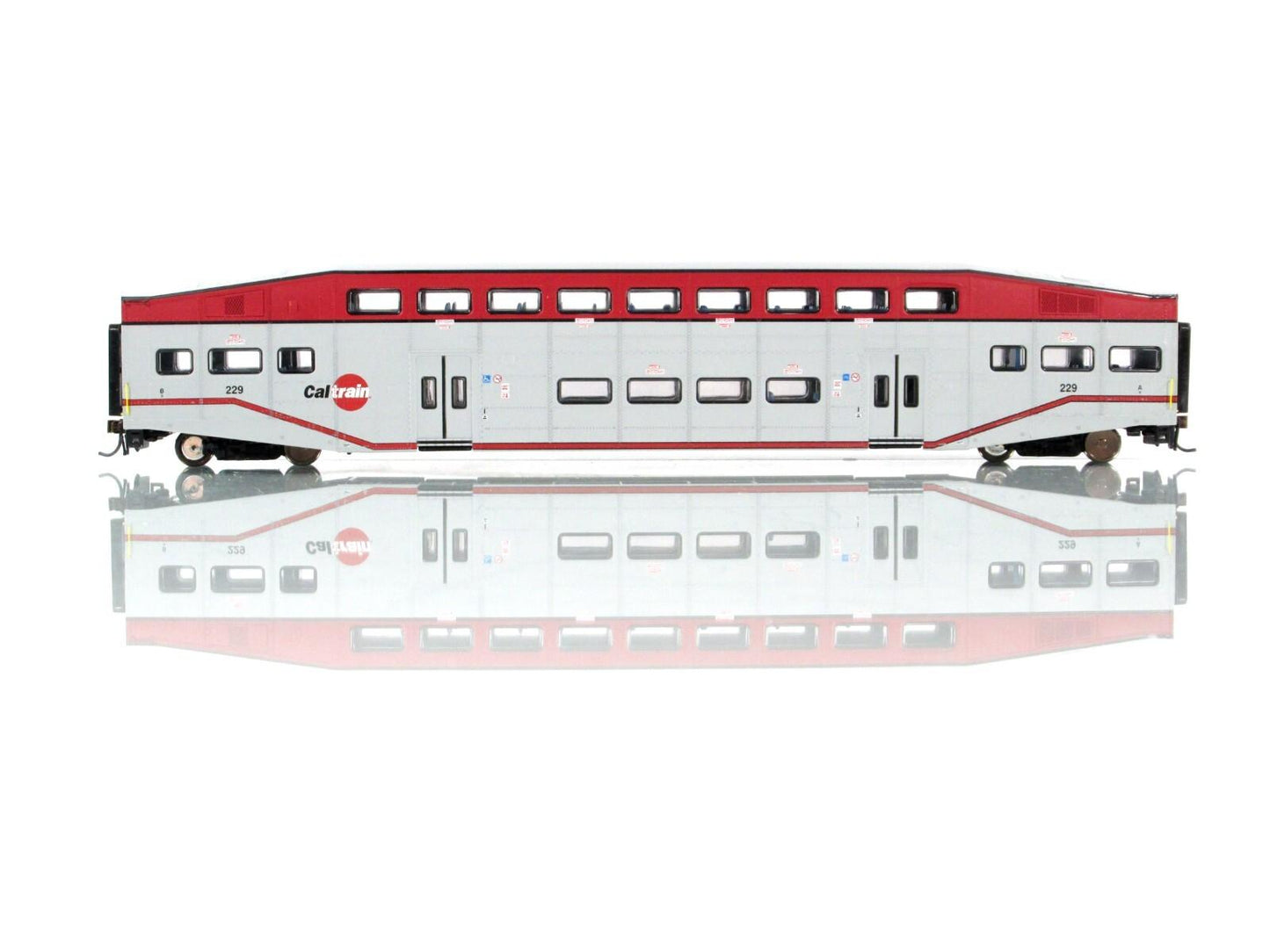 HO Scale ***CALTRAIN*** Bombardier Commuter Coach Car #229 - Athearn 25731 *RARE