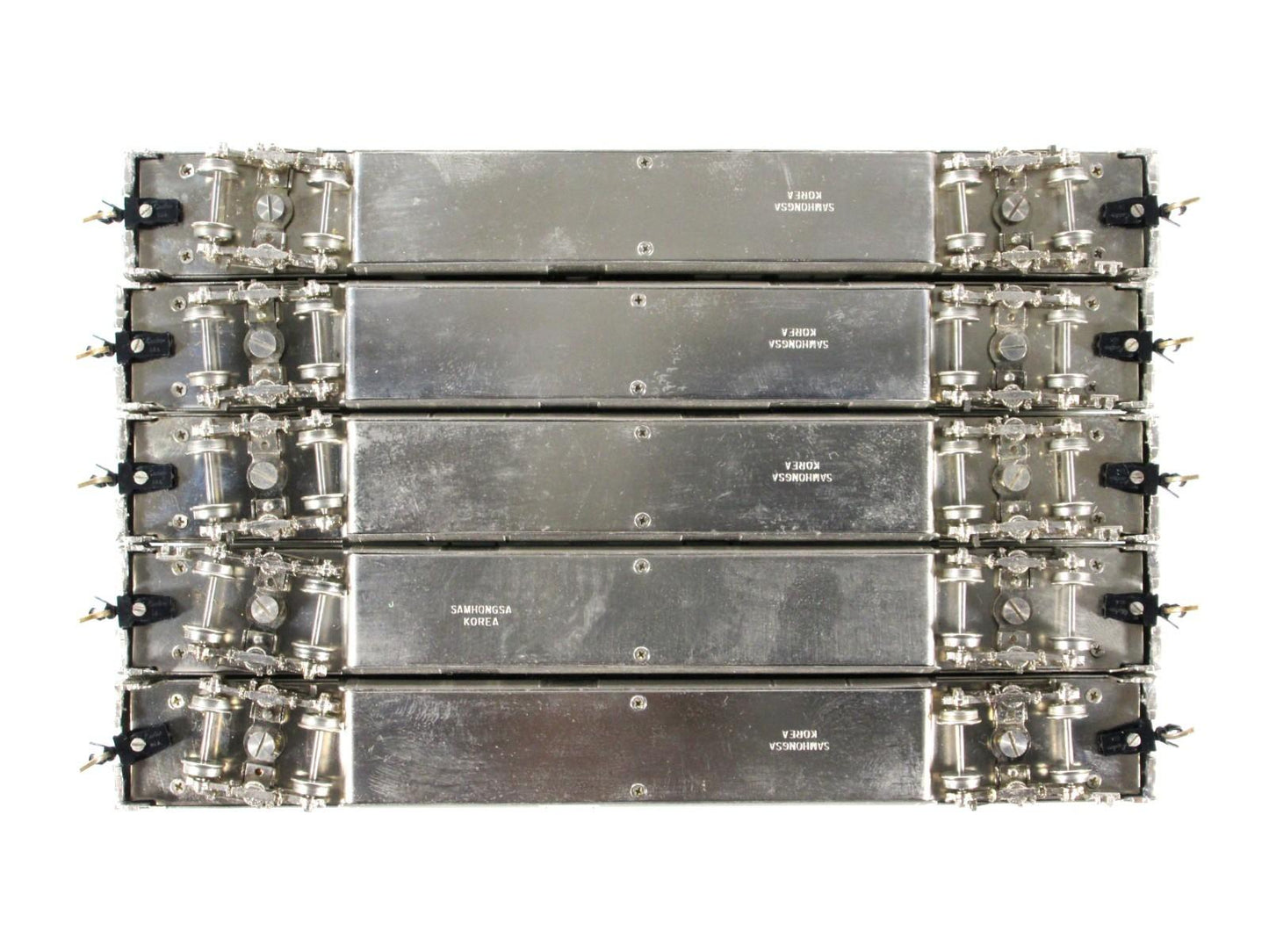 N Scale BRASS ***AMTRAK SUPERLINERS*** Bi-Level Passenger 5-Set - PFM, MTL Cplrs