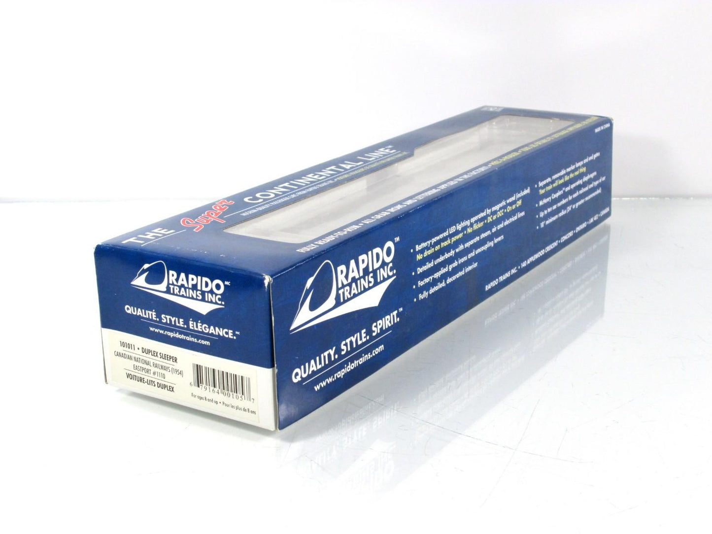 HO Scale **CANADIAN NATIONAL* Sleeper *Eastport* #1110 - Rapido 101011, Lighted