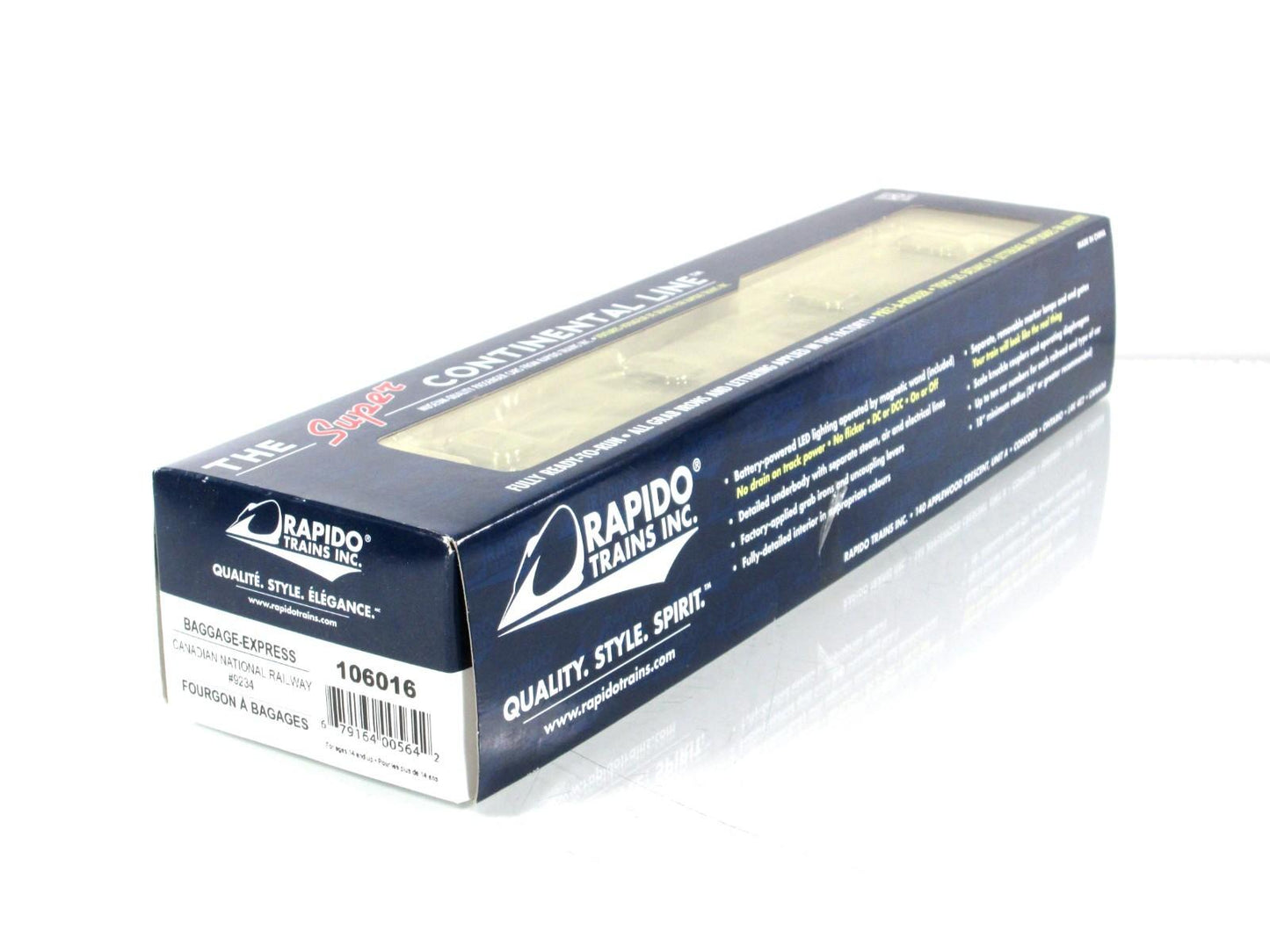 HO Scale ***CANADIAN NATIONAL*** Baggage Express #9234 -- Rapido 106016, Lighted