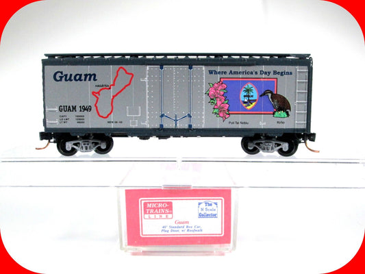 N Scale ***ISLAND of GUAM*** 40' Box Car - 1949 - Micro Trains NSC Special 05-02