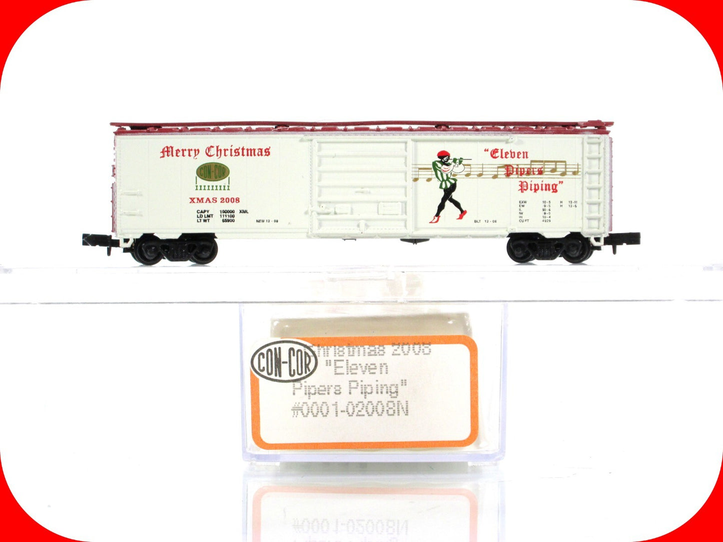 N Scale 12 Days Christmas **ELEVEN PIPERS PIPING** Box Car -Con-Cor 02008N *RARE