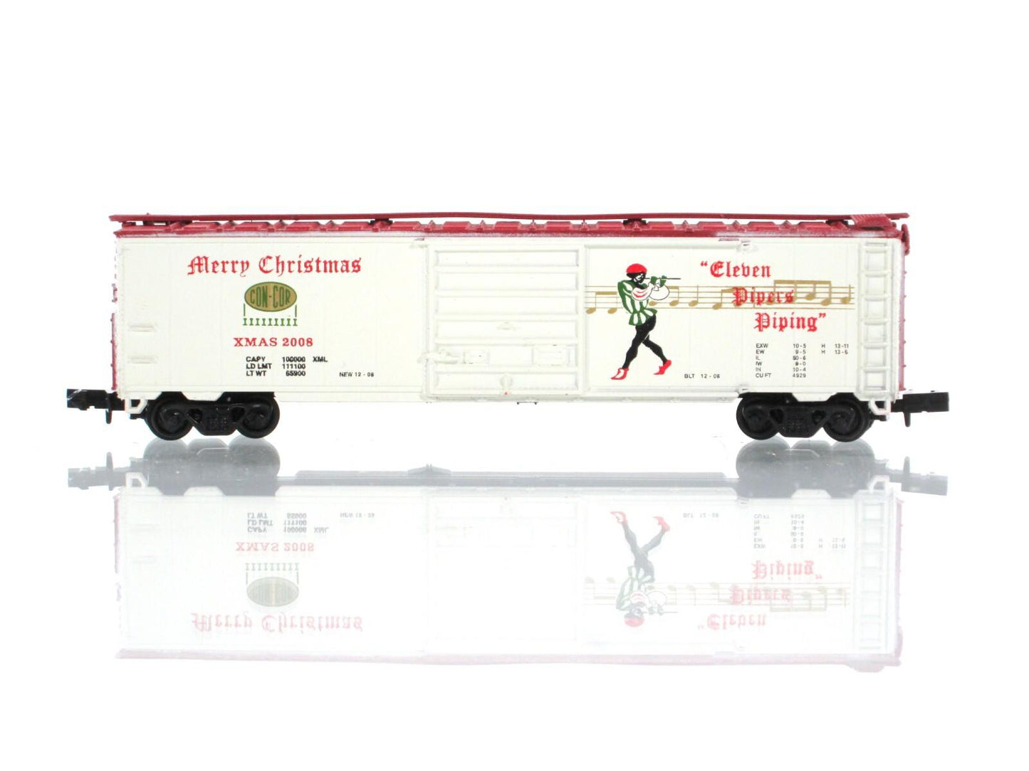 N Scale 12 Days Christmas **ELEVEN PIPERS PIPING** Box Car -Con-Cor 02008N *RARE