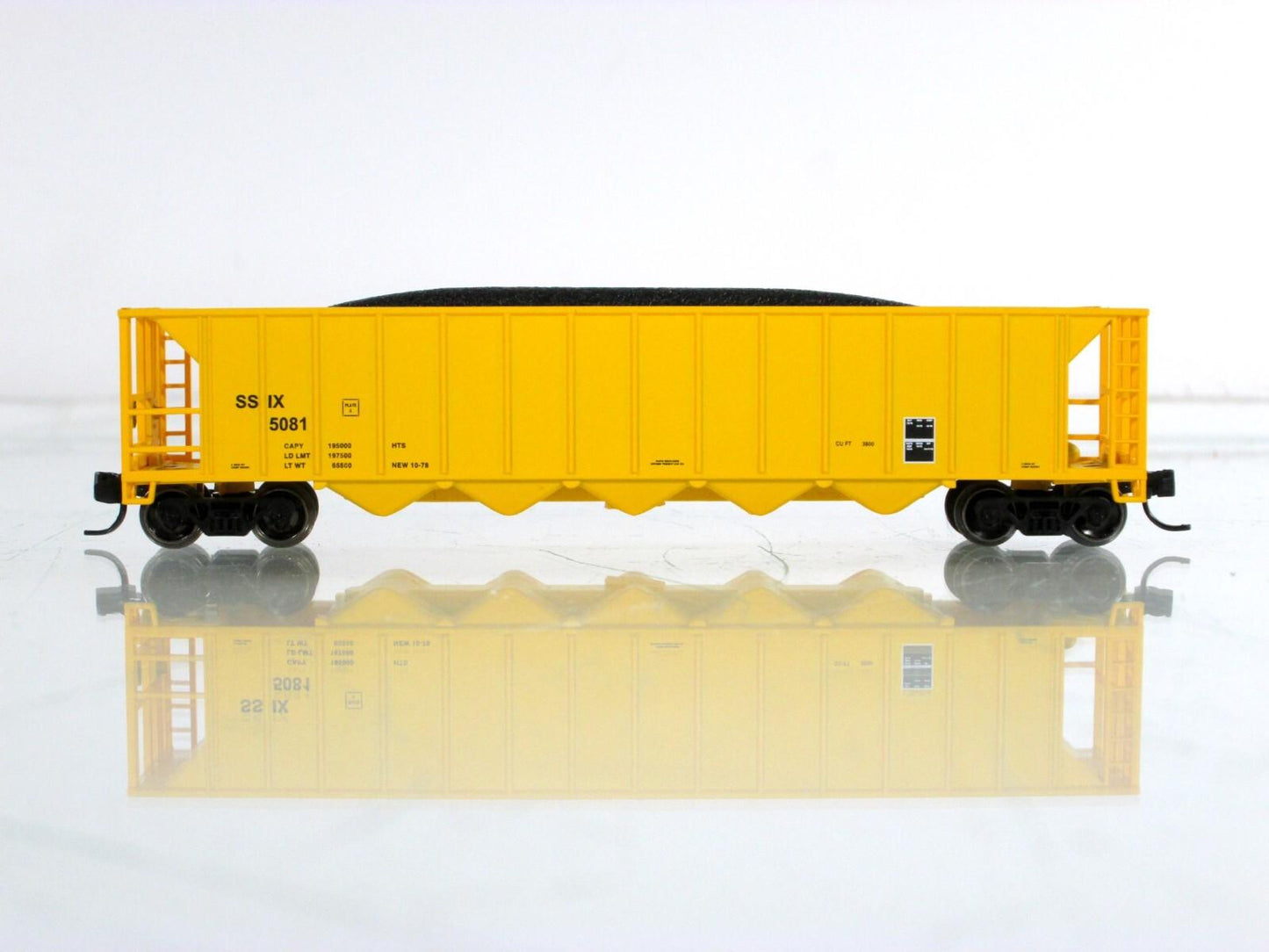 N Scale **ITEL Corp** 5-Bay Ortner Coal Hopper 6-Car Set -- Fox Valley 83612