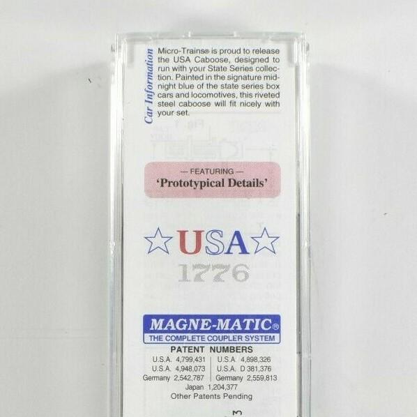 N Scale **USA Bicentennial** Patriotic Caboose 1776-1976 - Micro Trains 10000240